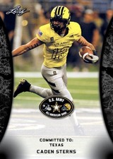 CADEN STERNS 2018 LEAF 1ST EVER PRINTED HIGH SCHOOL ARMY ROOKIE CARD #39!