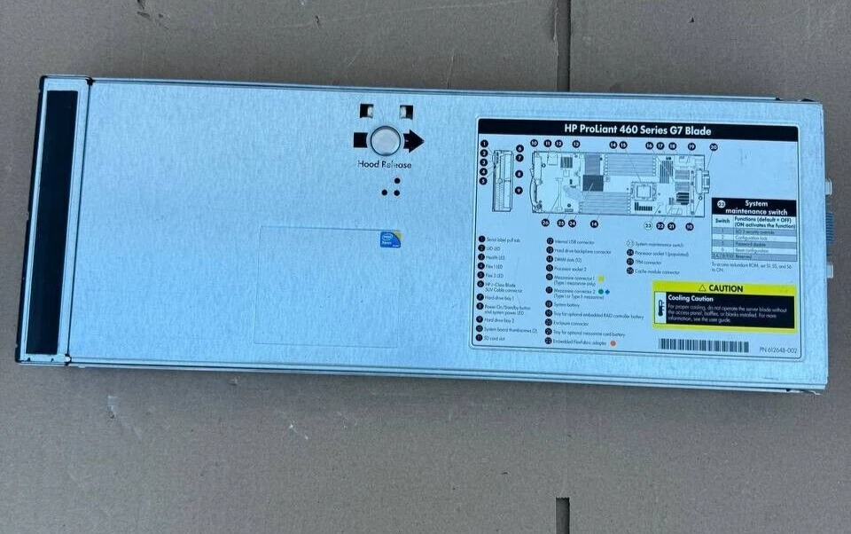 HP ProLiant 460  G7 Blade Server 2x Intel Xeon 12GB RAM No HDD - Image 1 of 4