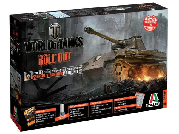 Italeri Models 1/35 World of Tanks Series - PzKpfw.V Panther - Image 1 of 1