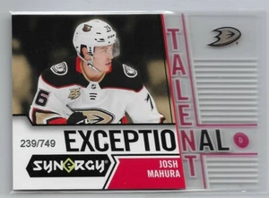 2018-19 Josh Mahura Synergy Exceptional Talent Rookie RC /749 - Picture 1 of 1