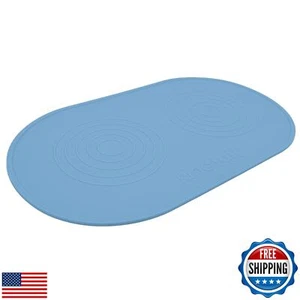 KindTail Dog and Cat Food Mat - Waterproof, Food-Grade Silicone Pet Placemat - Picture 1 of 5