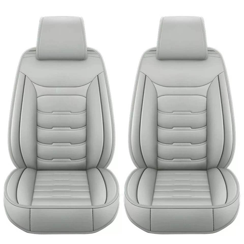 For Cadillac 2-Seat Front Set Leather Car Seat Cover Protector Cushion Pad Foto 1 de 4