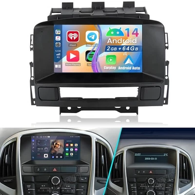 Für Opel Astra J 2009-2014 2+64GB Android 14 Autoradio Apple Carplay GPS Navi BT - Bild 1 von 4
