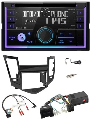 JVC Lenkrad USB 2DIN DAB Bluetooth CD Autoradio für Chevrolet Cruze 05/2009-2016 - Bild 1 von 4