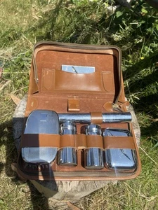 Vintage Men’s Leather Grooming Kit Case - Picture 1 of 9