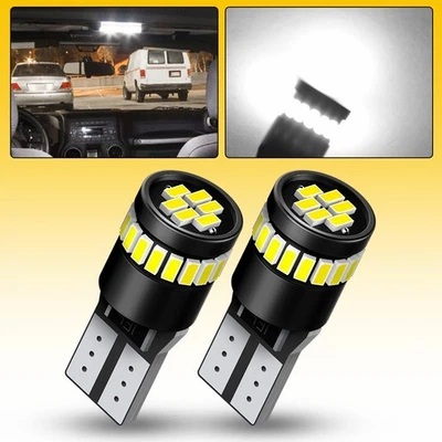 2X Bombillas LED Matrícula T10 Blanco AUXITO 168 2825 194 158 6000K Lámparas Foto 1 de 4