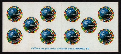 FRANCIA, SCOTT # 2629A, PANEL FOLLETO MNH - CAMPEONATOS MUNDIALES DE FÚTBOL 1998 Foto 1 de 2