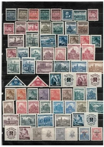 Bohemia and Moravia 1939/45. Lot  stamps  ( 3 pages ) MH , see description - Picture 1 of 3