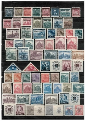 Bohemia and Moravia 1939/45. Lot  stamps  ( 3 pages ) MH , see description - Image 1 of 3