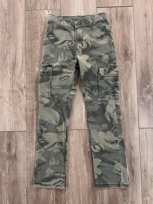 Wrangler Cargo Pants Boy's Size 14 Slim Camo Straight Leg Adjustable Waist - Image 1 of 4