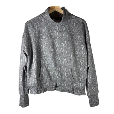 Mujer Kyodan Exterior Estampado Serpiente Cuello Simulado Pullover Sudadera Cordón Cintura Foto 1 de 4