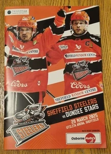 Sheffield Steelers Programme - 29TH MARCH 2025 VS DUNDEE STARS - Picture 1 of 1