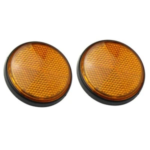 Fork Reflector 2PCS 8mm Autocycle Left Right Plastic Replaces - Picture 1 of 6
