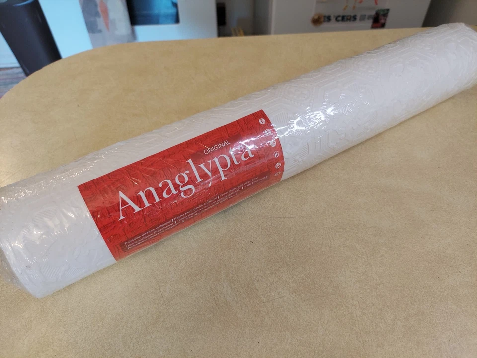 RD124 Anaglypta Paintable Textured Wallpaper Wallcovering Derby