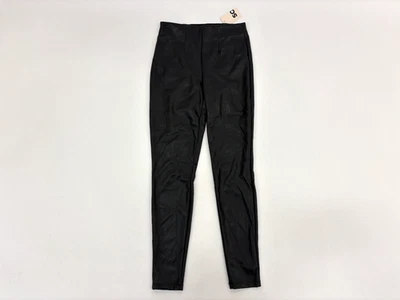 SO Leggings Juniors Cintura Alta Negros Imitación Cuero Ajuste Ajustado Pull On Pequeños Nuevos con Etiquetas Foto 1 de 4