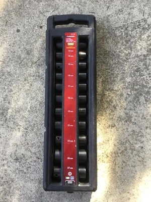 HUSKY 637 165 1/2" DEEP METRIC IMPACT SOCKET SET 11 PIECE - Image 1 of 4