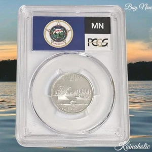 2005 S Silver Proof Minnesota Statehood Quarter 25c PCGS PR69DCAM Flag Label  - Picture 1 of 7