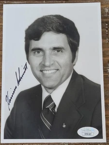 HARRISON SCHMITT SIGNED 5X7 NASA ASTRONAUT APOLLO 17 MOONWALKER JSA COA - Picture 1 of 3