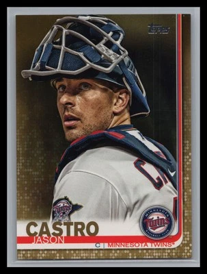 2019 Topps Baseball #406 Jason Castro #/2019 Gold Parallel Minnesota Twins - Image 1 of 2