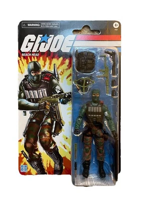 Figura de acción GI Joe Classified Series cabeza de playa retro cardada 6 pulgadas Foto 1 de 2