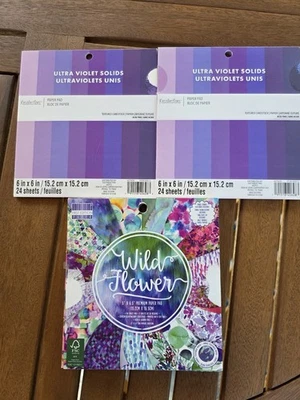 First Edition 6 X 6.5 Cardstock Paper Pads Lot Of 3 Craft Supplies  - Image 1 of 4