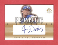 2002 SP AUTHENTIC Jose Diaz SP PROSPECTS SIGNATURES AUTO RC CHASE CARD  #P-JDi