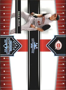 2005 Donruss Champions Impressions Cincinnati Reds Baseball Card #1 Adam Dunn