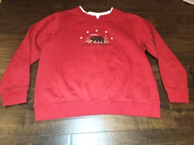 Sudadera Shenanigans Vintage Talla M Años 90 Rojo Navidad Oso Vacaciones Foto 1 de 4