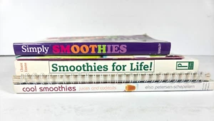 Lot of 5 Smoothie & Juice Recipe Books Health Energize Cleanse Ice Treats - Picture 1 of 16