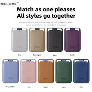 Leather Wallet Card Holder with MagSafe For iPhone 16 17Pro Max 15 14 For Google - Bild 1 von 22