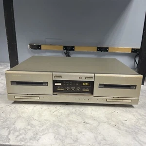 Onkyo K-100 Stereo Double Cassette Deck. Vintage 1990-91. Both Sides Spin. READ! - Picture 1 of 21