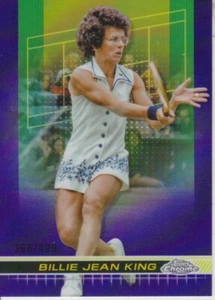 2024 Topps Chrome Tennis Purple Refractors Billie Jean King #366/499 - Bild 1 von 2