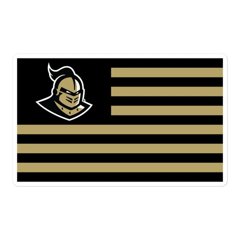 UCF Knights Flag Vinyl Sticker - UCF Sticker Cover