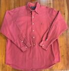 Vintage 90er Jahre Polo Ralph Lauren Blake schweres Baumwollhemd Knopfleiste rosa XL