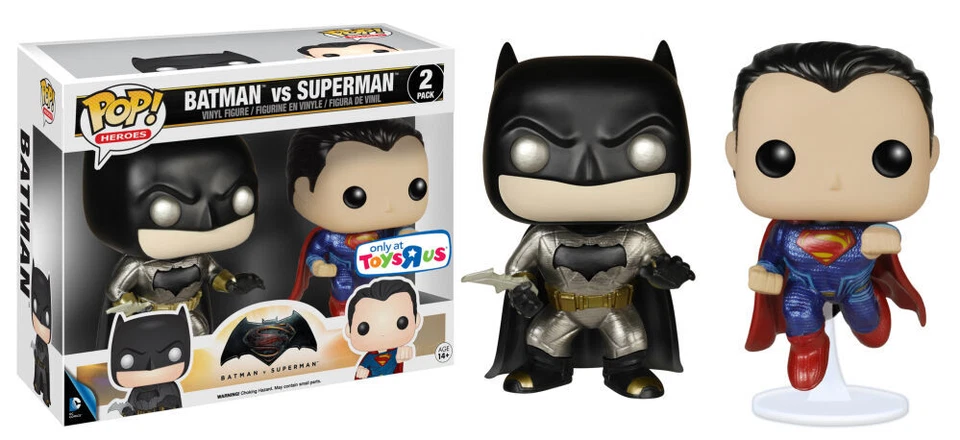 Funko Pop! Vinyl: DC Universe - Batman vs. Superman (Metallic) 2 Pack (TRU) - Toys R Us (Exclusive)