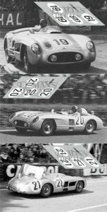 Decals Mercedes Benz 300 SLR Le Mans 1955 19 20 21 1:32 1:24 1:43 1:18 Slot
