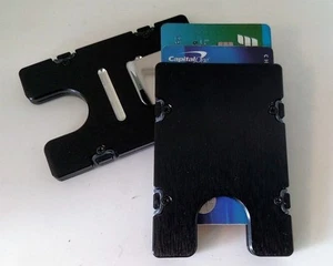 BilletVault Wallet/Credit Card Holder, Alum. RFID protection, plain black  - Bild 1 von 4