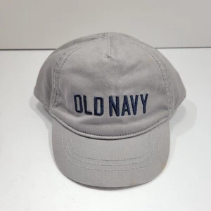 Old Navy Baseball Cap Unisex Kids Size XS Gray Embroidered Logo Elastic Band - Picture 1 of 3