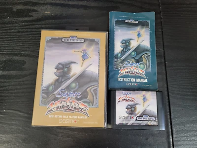 Super Hydlide  Sega Genesis Complete In Box CIB Great Shape PU - Image 1 of 3