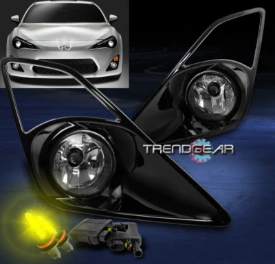 2012-2016 SCION FR-S FRS BUMPER JDM CHROME FOG LIGHT+3000K HID KIT+COVER+HARNESS - Image 1 of 4