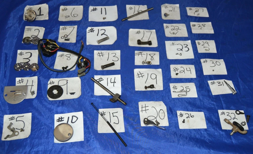 SINGER 301 SLANT NEEDLE SEWING MACHINE USED ORIGINAL PARTS IN GOOD CONDITION - Image 1 of 1