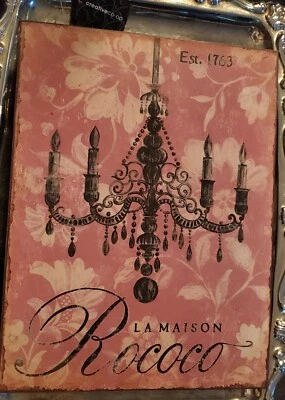 La Maison Rococo Est. Placa de hojalata cooperativa creativa 1763 DE1296A Foto 1 de 2