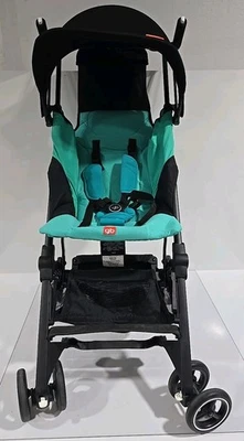 GB Pockit+ Lightweight Folding All Terrain Infant Stroller Laguna Blue Tortoise - Image 1 of 4