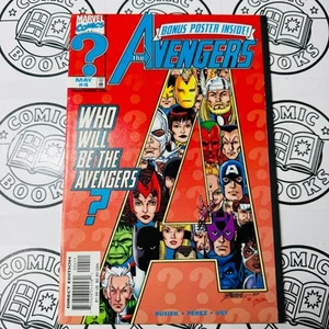 🔑 The Avengers #4 Vol. 3 1998 Marvel ComicBook 1st App Warbird NM Poster Inside - Picture 1 of 5