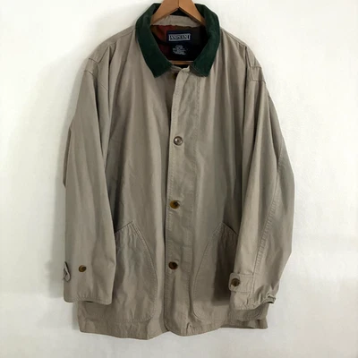 Abrigo Lands End Chore para Hombres Talla XL Franela Forrado Granero Chaqueta de Campo Trabajo Gorpcore Foto 1 de 4