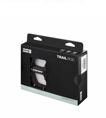 New in Box Look Trail ROC Flat Mountain Mtb Bike Pedals Black - Image 1 of 3