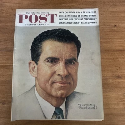 Saturday Evening Post Nov 5 1960 With Candidate Nixon Norman Rockwell Cover - Image 1 of 4