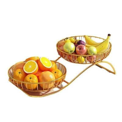 Metal Fruit Platter with Nordic Style Design for Fruits and Snacks Use - Image 1 of 4