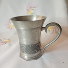 SKS Design Rein Zinn Zinnkrug Tasse ca. 160g ca. 8 cm hoch Henkeltasse