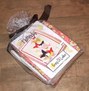 Crazy Old Ladies Quilt | *FLUTTERBY* Pattern Kit + Fabric Pack Butterfly Design - Picture 1 of 2